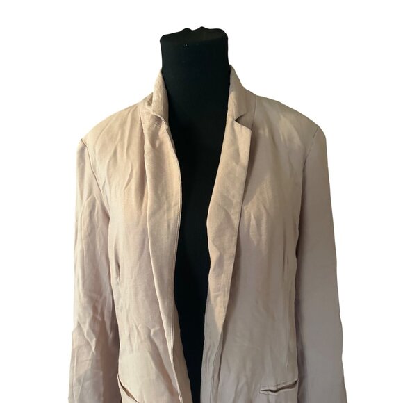 LC Lauren Conrad pink open front jacket size L - Picture 6 of 7
